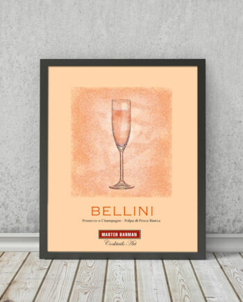 Bellini - Master Barman - Cocktails Art | STAMPA | Vimages - Immagini Originali in stile Vintage - CT02