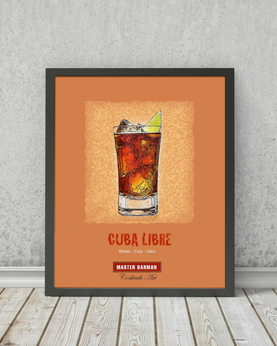 Cuba Libre - Master Barman - Cocktails Art | STAMPA | Vimages - Immagini Originali in stile Vintage - CT06
