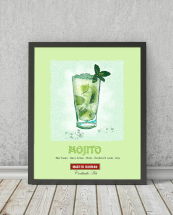 Mojito - Master Barman - Cocktails Art | STAMPA | Vimages - Immagini Originali in stile Vintage - CT09