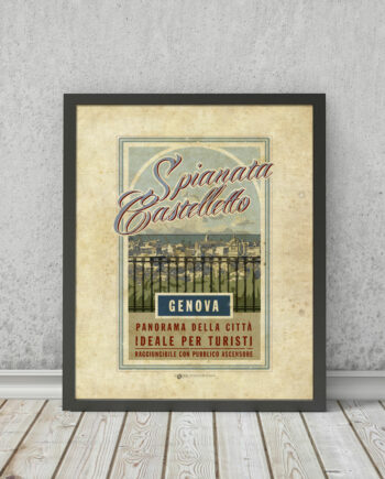 Castelletto Spianata Genova | STAMPA | Vimages - Immagini Originali in stile Vintage