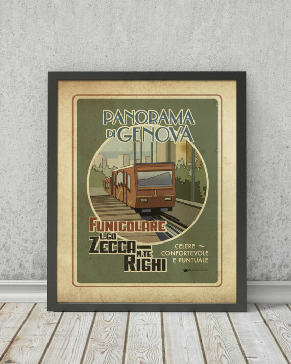 Funicolare Zecca-Righi | STAMPA | Vimages - Immagini Originali in stile Vintage