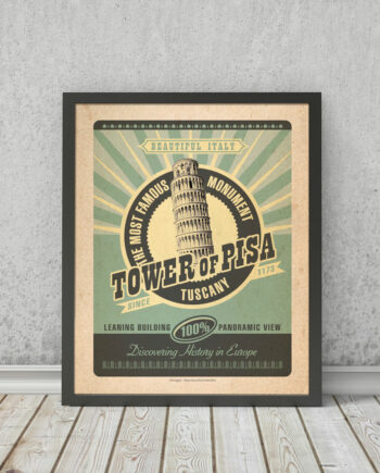 Tower of Pisa | STAMPA | Vimages - Immagini Originali in stile Vintage - TS01