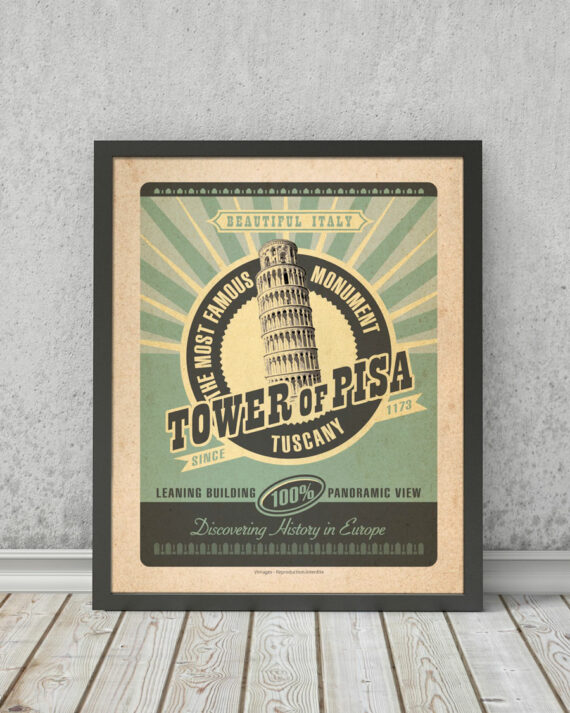 Tower of Pisa | STAMPA | Vimages - Immagini Originali in stile Vintage - TS01